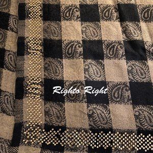 Pashmina Shawl Winter Wrap 90 X 45 Inches Pure Wool Beaded